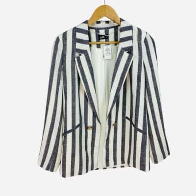 Dotti - Women's Striped Blazer (Size 10)