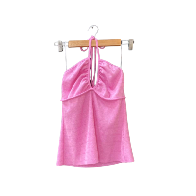 Viktoria & Woods Size 3 Halter Neck Top Pink  
