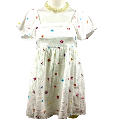 Ghanda Kids Margie Scribble Daisy Dress - Size K9-10