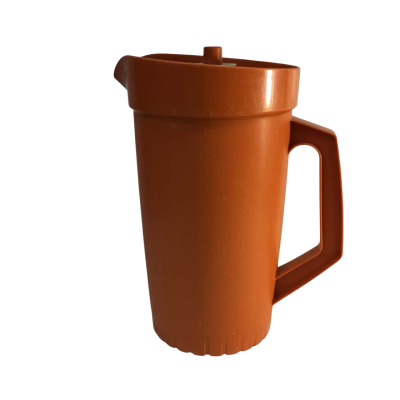 Vintage Tupperware Orange Large Jug Approx 24 x 15cm