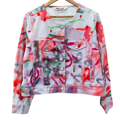 Gorman/Miranda Skoczek Graffiti Pattern Cropped Jacket Size 14