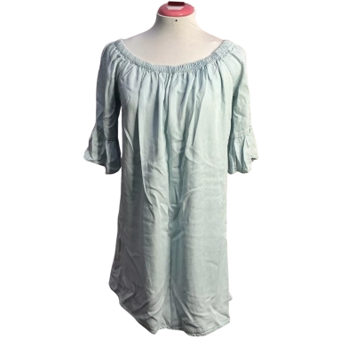 Forever New Womens  Size 10 Off The Shoulder Dress Blue 