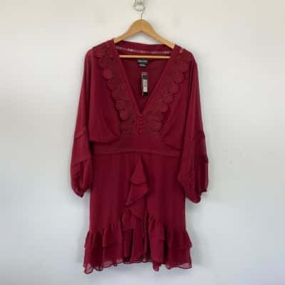 City Chic Ruby Sweetheart Dress Size S 