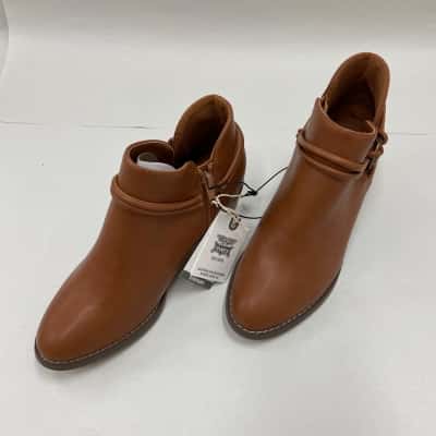 Brand New - Rivers - Womens Short Ankle Boots - Size 9 - Tan (RRP 74.99)