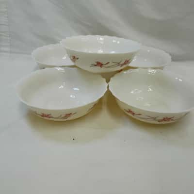 Arcopal Milk Glass Bowls
