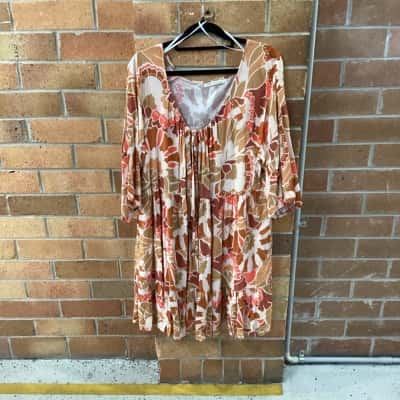 Label of Love Womens  Size XL Long Sleeve Dress / Mini Dress Floral 