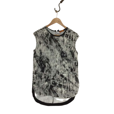Digbys Womens  Size 1 Sleeveless Top Black  / Grey 
