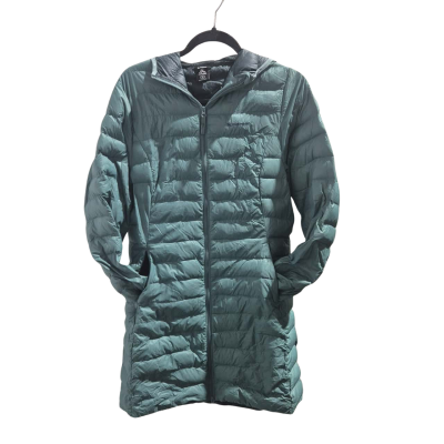Macpac Womens  Size 12 Puffer Jacket Green / Teal  100% DUCK DOWN FILLING