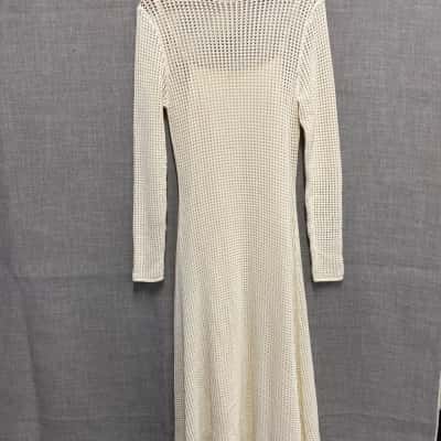 Assembly Label Womens Size 10 Long Sleeve Dress White 