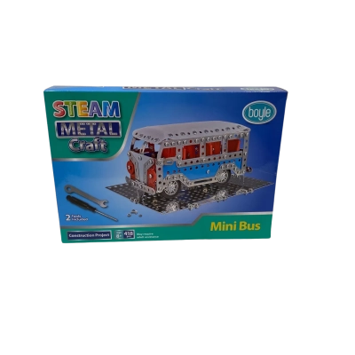 Boyle Steam Metal Craft Mini Bus Construction Kit 