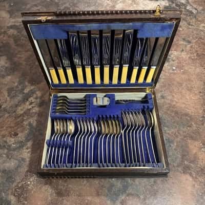 46PC Sheffield Supply Co Stainless Steel Cutlery Set