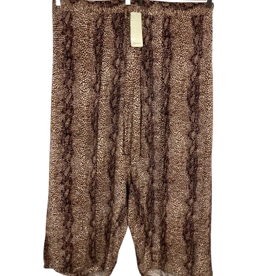 Beme Women's Wide Leg Pants - Animal Print Size 26
