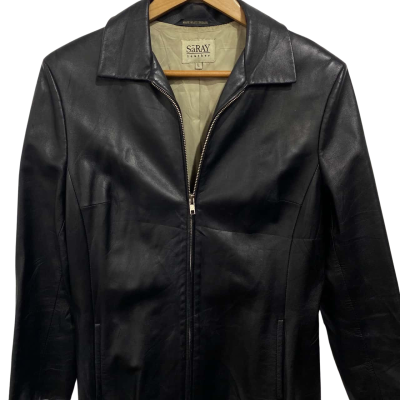 Women’s Size L Leather Jacket Black  