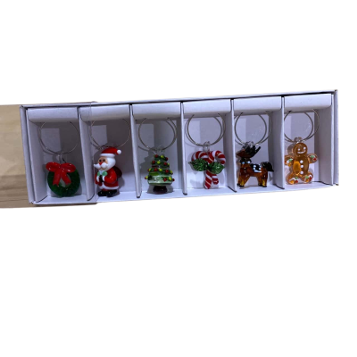 Morgan & Finch Christmas Glass Rings