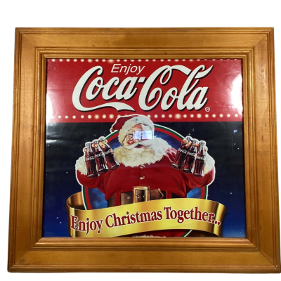 Coca Cola Christmas Santa framed poster