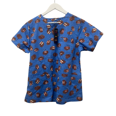 Thank You Scrab Set Womens  Size M Blue / Brown / Cream / Red 