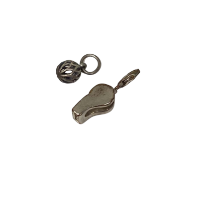x2 Solid Silver Charms