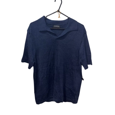 Country Road Blue Short Sleeve Wool Shirt Size XL 
