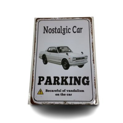 New Metal Man Cave Sign 20X30cm Nostalgic Car Parking #2179-1-PP
