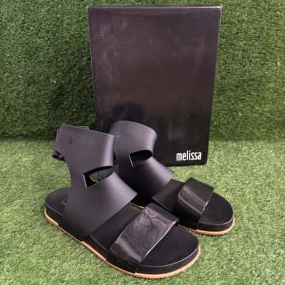 Melissa Cosmic Black Gloss Sandal Size 7 US
