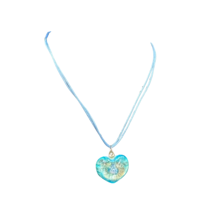 Womens 44cm Necklace Blue/Sterling Silver 925