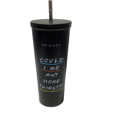 Typo Friend's Metal Drink Cup with Straw
