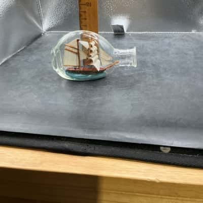 Vintage and Hand Crafted Ship in a Bottle