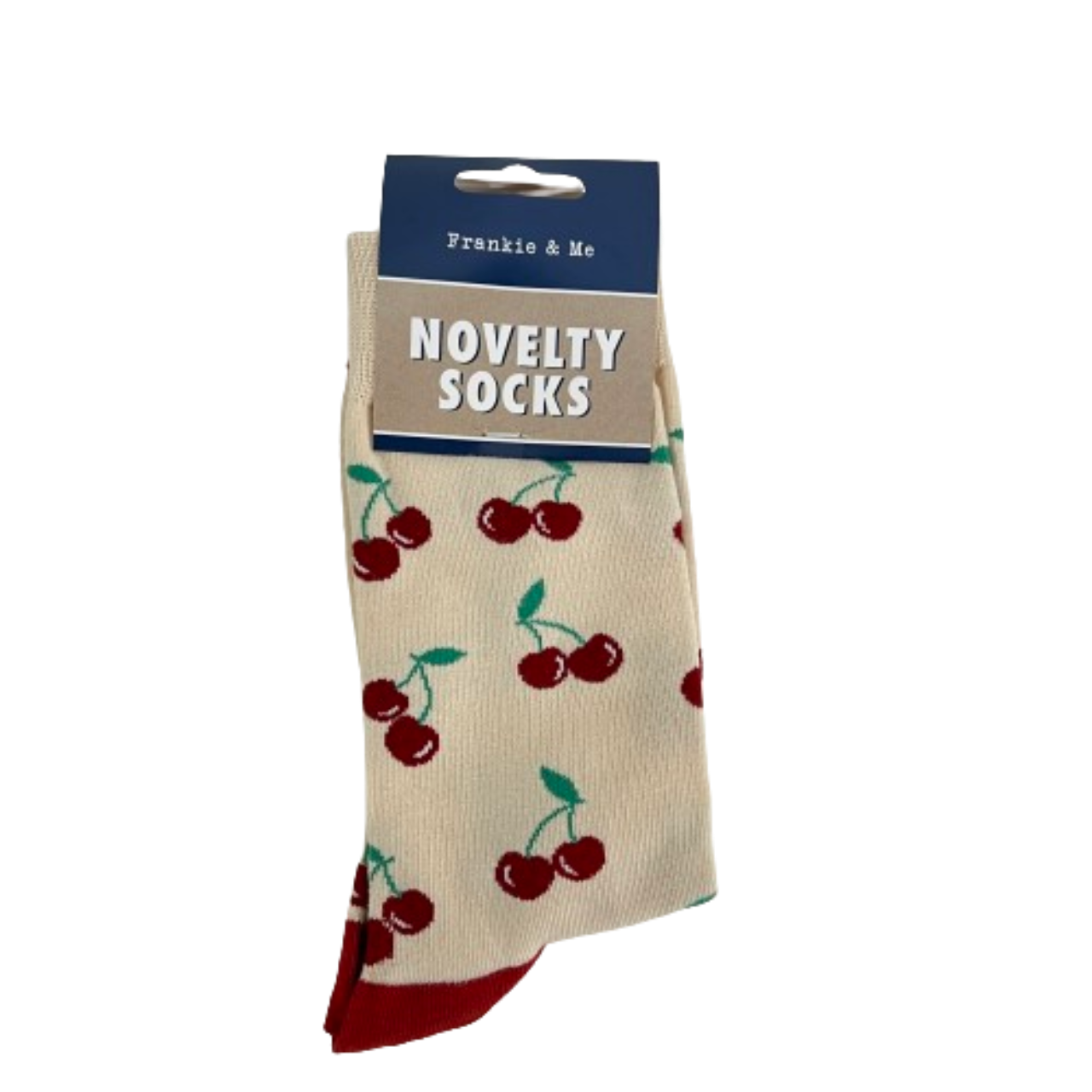 New Frankie & Me Unisex Novelty Socks One Size Fits Most Cherry Print 990(s)