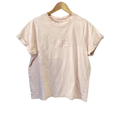 AJE Womens  Size XXS Short Sleeve Top Pink  