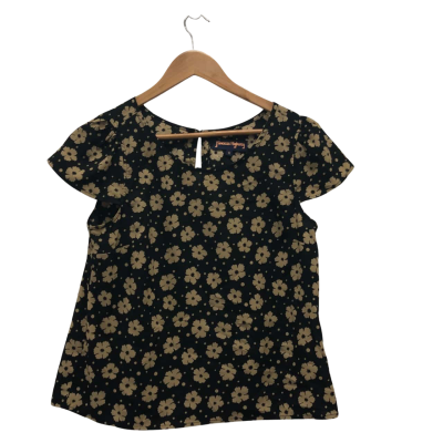 Dangerfield / Princess Highway Womens  Size 10 Sleeveless Top Black  / Brown 