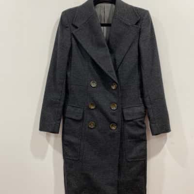  Godwin Charli  Wool Coat - Size 9 Black  / Grey 
