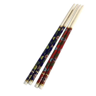 Vintage Cloisonné Enamel Chopsticks 