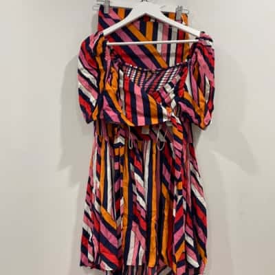 Mister Zimi shirt and Top  Womens  Size 8 Burnt Orange / Orange / Red 