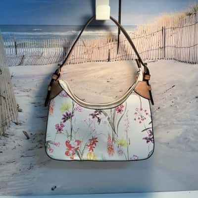 Laura Jones Floral Shoulder Handbag 