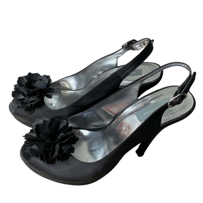 Collection Black Open Toe Heels Size 38