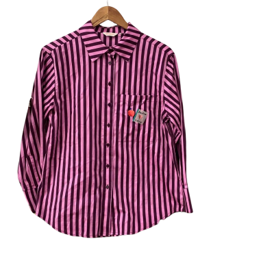 Gorman Womens  Size 6 Long Sleeve Shirt Pink  / Purple / Striped 