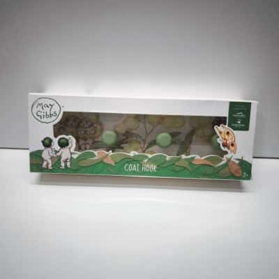 May Gibbs Gumnut Babies Wooden Decorative Kids Room Wall Coat Hook New in Box