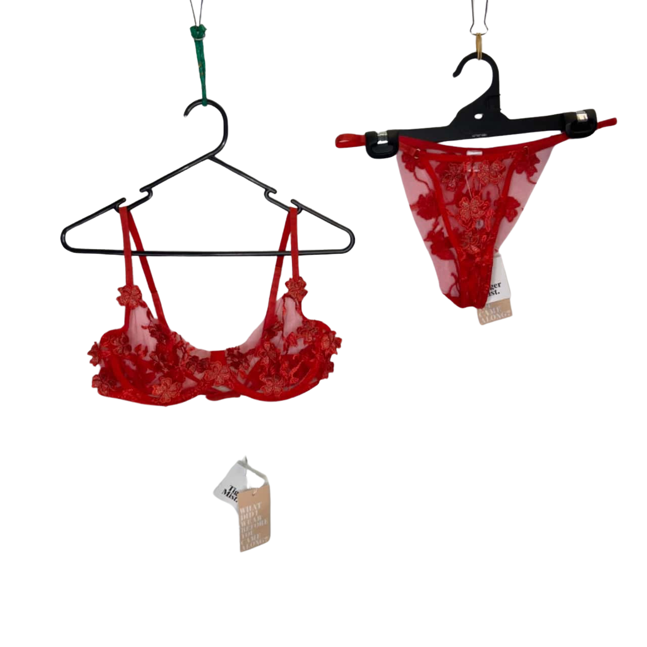 Tiger Mist Womens Size M Red 2 Piece Buttercup Lingerie Set BNWT(s)