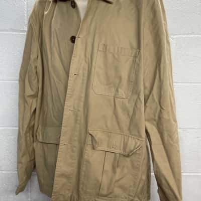 RM Williams Mens  button up Size XL Winter Jacket Brown 