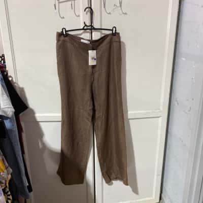 APT. 9 Womens  Size 14 Flared Pants Brown 