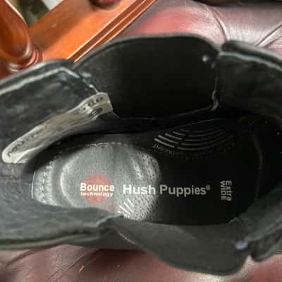 Hush Puppies Unisex Size 9 Extra Wide Black Boots