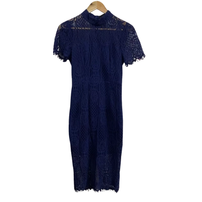 Mossman Womens  Size 8 Making The Connection Dress Blue