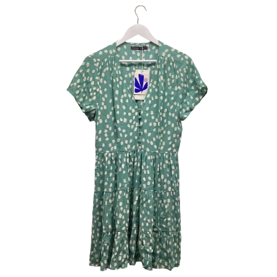 Mister Zimi Teal Polka Dot Mini Dress Size 12 BNWT 