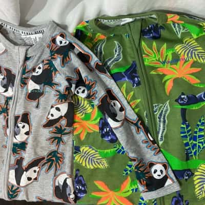 Bonds Baby Kids Zip Wondersuit 2-SET Size 1 Jumpsuit Animal print 