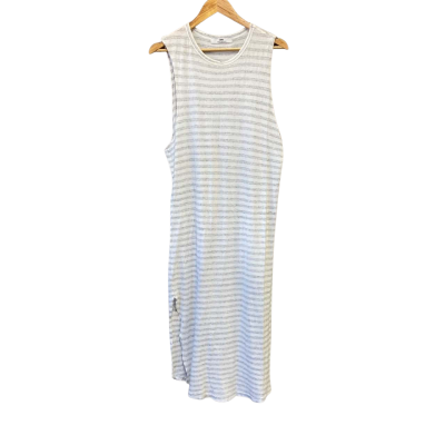 Camilla & Marc Womens  Size M Maxi Dress Grey / Striped / White 