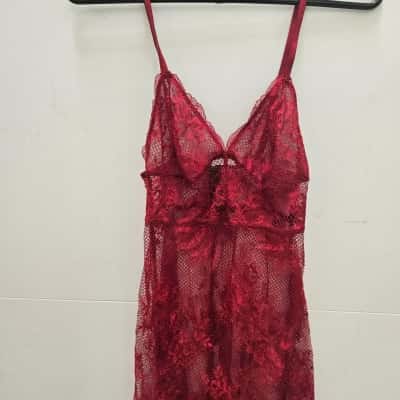 Victoria's Secret Womens  Size XS Red Dress and matching robe