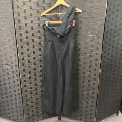 French Connection Womens  Size 10 Off-the-shoulder Jumpsuit Black  