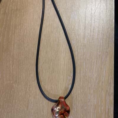 Murano Glass Pendant Necklace  Multicoloured 