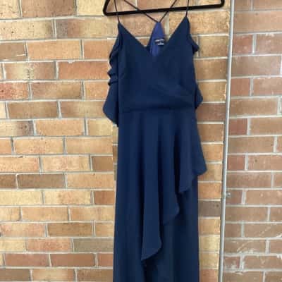 City Chic Womens  Size XS Maxi Dress Navy Blue 