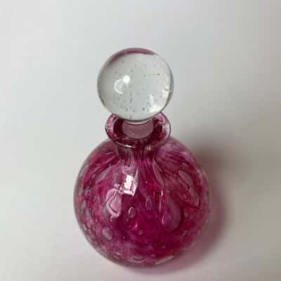 Pink Bubble Glass Perfume bottle